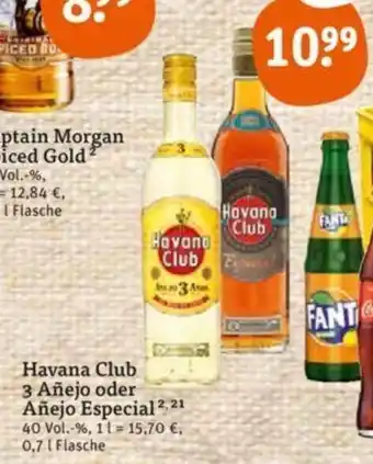 tegut Havana club 3 anejo oder anejo especial Angebot