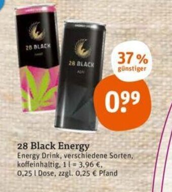 tegut 28 Black energy Angebot