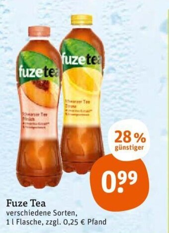tegut Fuze tea Angebot