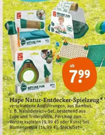 tegut Hape natur-entdecker-spielzeug Angebot