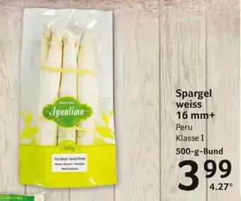 Selgros Spargel weiss 16mm+ 500g Angebot