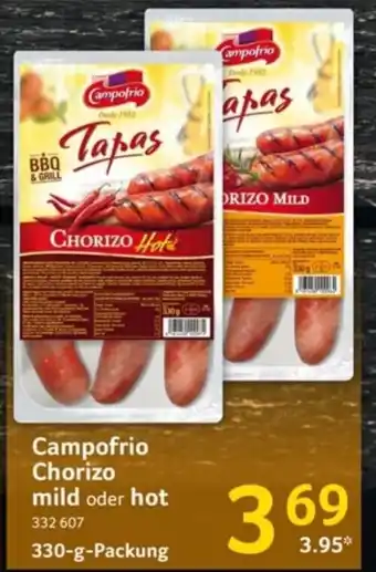 Selgros Campofrio chorizo mild 330g Angebot