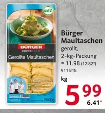 Selgros Bürger maultaschen 2 kg Angebot