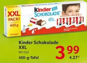 Selgros Kinder schokolade xxl 450 g Angebot