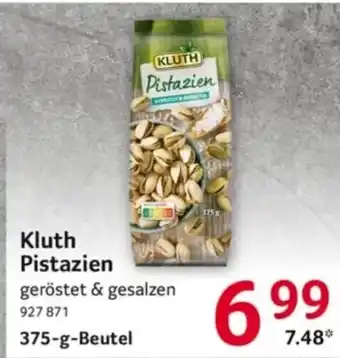 Selgros Kluth pistazien 375 g Angebot