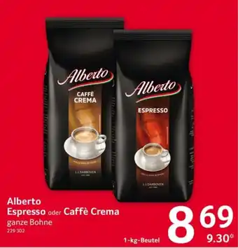 Selgros Alberto espresso caffè crema 1 kg Angebot