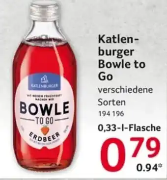 Selgros Katlen-burger bowle to go 0,33 l Angebot