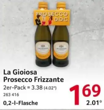 Selgros La gioiosa prosecco frizzante 0,2 l Angebot