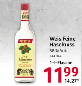 Selgros Weis feine haselnuss 1 l Angebot