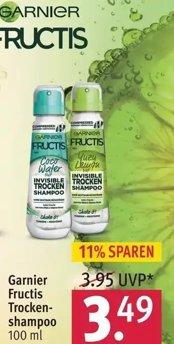 Rossmann Garnier Fructis Trocken Shampoo 100 ml Angebot