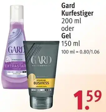 Rossmann Gard Kurfestiger 200 ml oder Gel 150 ml Angebot