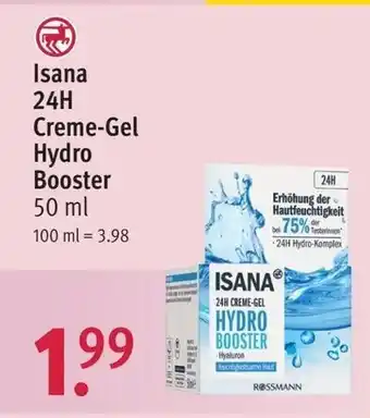 Rossmann Isana 24H Creme Gel Hydro Booster 50 ml Angebot
