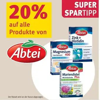 Rossmann Abtei Produkte von Angebot