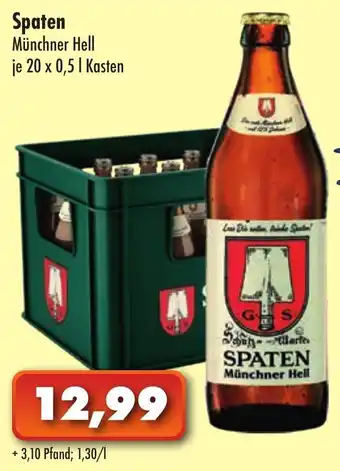 Lösch Depot Spaten Münchner Hell 20x0,5L Angebot