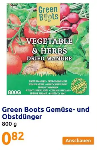 Action Green Boots Gemüse und Obstdünger 800g Angebot