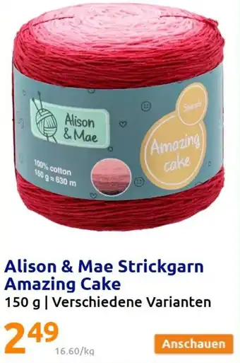 Action Alison & Mae Strickgarn Amazing Cake 150g Angebot
