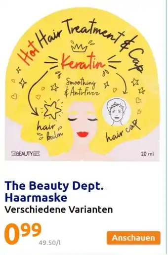 Action The Beauty Dept. Haarmaske Angebot