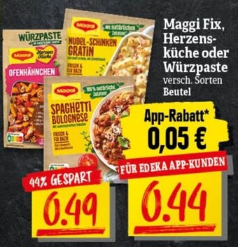 nah & gut Maggi Fix, Herzensküche oder Würzpaste Angebot