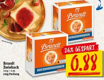 nah & gut Brandt Zwieback 225g Packung Angebot