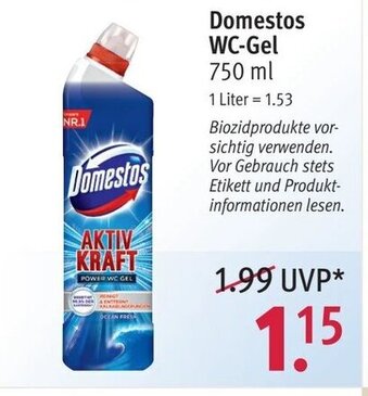 Rossmann Domestos WC-Gel 750 ml Angebot