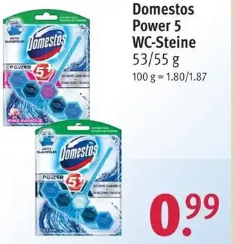 Rossmann Domestos Power 5 WC-Steine 53/55 g Angebot