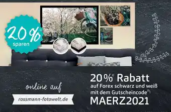 Rossmann Forex's schwarz und weiẞ mit dem Gutscheincode MAERZ2021 Angebot