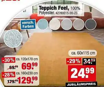 SB Lagerkauf Teppich Feel Angebot