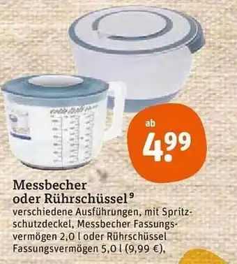 tegut Messbecher Oder Rührschüssel Angebot