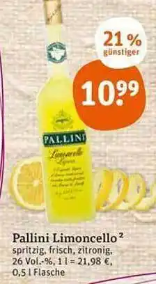 tegut Pallini Limoncello Angebot