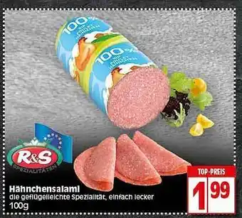 Elli Markt R&s Hähnchensalami Angebot