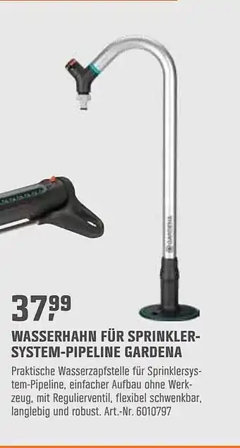 OBI Wasserhahn Für Sprinkler System Pipeline Gardena Angebot