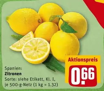 REWE Zitronen 500 g Angebot
