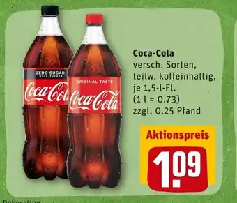 REWE Coca-Cola 1,5 L Angebot