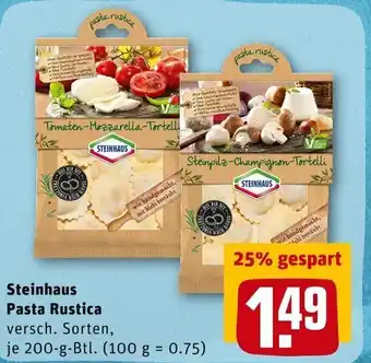 REWE Steinhaus Pasta Rustica 200 g Btl. Angebot