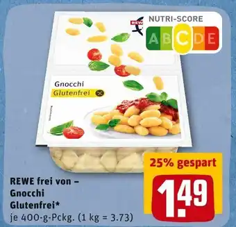 REWE Rewe frei von Gnocchi Glutenfrei 400 g Angebot