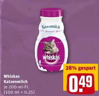 REWE Whiskas Katzenmilch 200 ml Angebot