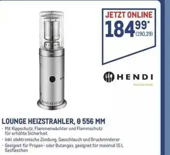 METRO Lounge Heizstrahler ø556 Mm Angebot