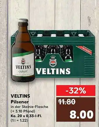 Kaufland Veltins Pilsener 20x0,33L Angebot