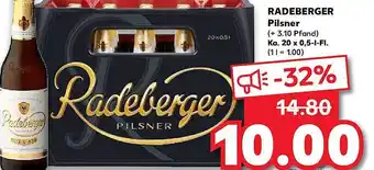 Kaufland Radeberger Pilsner 20x0,5L Angebot