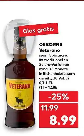 Kaufland Osborne Veterano 0,7L Angebot