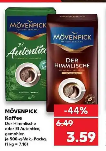 Kaufland Mövenpick Kaffee 500g Angebot