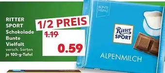 Kaufland Ritter Sport Schokolade Bunte Vielfalt 100g Angebot