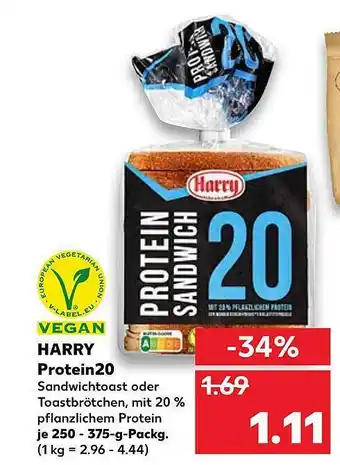 Kaufland Harry Protein 20, 250-375g Angebot