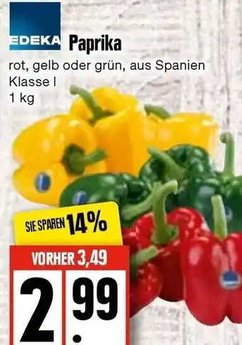 Edeka Edeka Paprika 1 kg Angebot