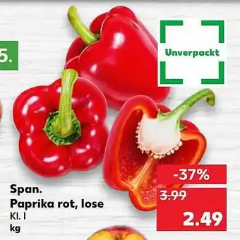 Kaufland Span. Paprika Rot, Lose Angebot
