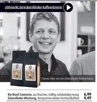 CITTI Markt Bio Brasil Camocim Oder Eckernförder Mischung Angebot