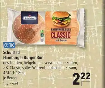 CITTI Markt Schulstad Hamburger Burger Bun Angebot