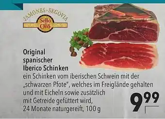 CITTI Markt Jamones Segovia Sello De Oro Original Iberico Schinken Angebot