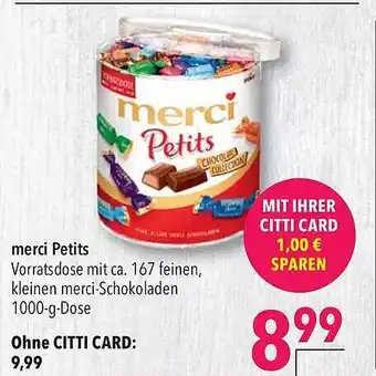 CITTI Markt Merci Petits 1000g Angebot