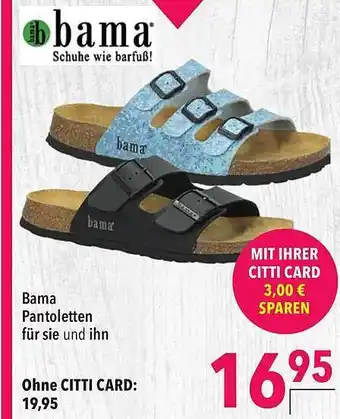 CITTI Markt Bama Pantoletten Angebot